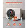 VEVOR AC Vacuum Pump and Gauge Set, 4.5 CFM 1/3 HP, Single Stage Rotary Vane HVAC Vacuum Pump, A/C Manifold Gauge Kit, for R134a R22 R410a R1234YF R32, with Carry Bag, for Auto HVAC Air Conditioning