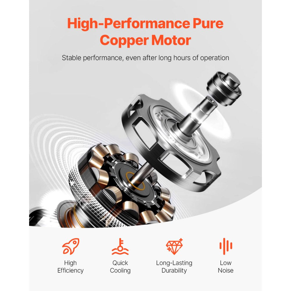 VEVOR Vacuum Pump, 5 CFM, HVAC Single Stage Rotary Vane Vacuum Pump, for R134a R22 R410a Systems, Auto AC Vacuum Pump Kit with Oil Bottle, for Automotive Air Conditioner Maintenance Resin Degassing