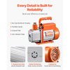 VEVOR Vacuum Pump, 3.5 CFM, HVAC Single Stage Rotary Vane Vacuum Pump, for R134a R22 R410a Systems, Auto AC Vacuum Pump Kit with Oil Bottle, for Automotive Air Conditioner Maintenance Resin Degassing
