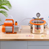 VEVOR 1.5 Gallon Vacuum Chamber and 3.5 CFM Pump Kit, Stainless Steel Chamber, Single Stage Vacuum Pump Degassing Chamber Kit, with Acrylic Lid, Oil, 4.92 ft Hose, for Degassing Resin Silicone Epoxies