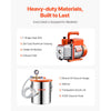 VEVOR 5 Gallon Vacuum Chamber and 3.5 CFM Pump Kit, Stainless Steel Chamber, Single Stage Vacuum Pump Degassing Chamber Kit, with Acrylic Lid, Oil, 4.92 ft Hose, for Degassing Resin Silicone Epoxies