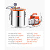 VEVOR 5 Gallon Vacuum Chamber and 3.5 CFM Pump Kit, Stainless Steel Chamber, Single Stage Vacuum Pump Degassing Chamber Kit, with Acrylic Lid, Oil, 4.92 ft Hose, for Degassing Resin Silicone Epoxies