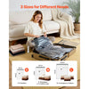 VEVOR Vacuum Storage Bags, 18 Pack Space Saver Vacuum Seal Bags for Clothing, with Pump and Charging Cable, Double Zipper Seal, Thickened PA and PE, Compression for Clothes Storage, Travel Luggage