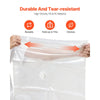 VEVOR Vacuum Storage Bags, 10 Jumbo Space Saver Vacuum Seal Bags, Compression Airtight Space Bags, Zipper Sealer Bags for Clothes, Bedding, Blanket, Pillows, Comforters, Travel (Hand Pump Included)
