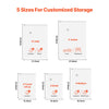 VEVOR Vacuum Storage Bags, 20 Pack Space Saver Seal Bag(4 Jumbo/4 Large/4 Medium/4 Small/4 Roll), Compression Airtight Zipper Space Bags with Hand Pump, for Cloth, Bedding, Blanket, Pillow, Travel