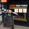 VEVOR Ash Vacuum Cleaner, 5 Gallon with 1200W Powerful Suction, Fireplace Vacuum with Reverse Suction, 16.4 ft Power Cable, 16 Kpa Max. Vacuum, for Fireplaces, Pellet Stoves, Wood Stove, Log Burner