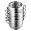 VEVOR Steamer Pot 11.8in/30cm, 5 Tier Steamer Pot for Cooking with 10QT Stock Pot, 3 Vegetable Steamers & 2 Steaming Trays, Food-Grade 304 Stainless Steel Food Steamer Cookware for Gas Electric Stove