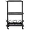 VEVOR Fishing Rod Holder for 10-Rods, Mobile Fishing Pole Rack Cart with Wheels, Fish Gear Equipment Organizer for Garage Home Indoor Use, for Tackle Box Reel Accessories Storage, Gifts for Men