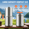 VEVOR Gravity-fed Water Filter System, 1.5G 304 Stainless-Steel Countertop System, Water Filtration System, Reduces Lead and up to 99% of Chlorine, with 2 Carbon Filters & Spigot, for Home Camping RV