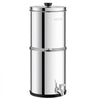 VEVOR Gravity-fed Water Filter System, 1.5G 304 Stainless-Steel Countertop System, Water Filtration System, Reduces Lead and up to 99% of Chlorine, with 2 Carbon Filters & Spigot, for Home Camping RV