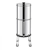 VEVOR Gravity-fed Water Filter System, 2.25G 304 Stainless-Steel Countertop Water Filtration System, Reduces Lead and up to 99% of Chlorine, with 2 Ceramic Carbon Filters, Water Level  Spigot, Stand