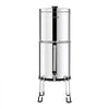 VEVOR Gravity-fed Water Filter System, 2.25G 304 Stainless-Steel Countertop Water Filtration System, Reduces Lead and up to 99% of Chlorine, with 2 Ceramic Carbon Filters, Water Level  Spigot, Stand