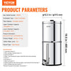 VEVOR Gravity-fed Water Filter System, 2.25G 304 Stainless-Steel Countertop System, Water Filtration System, Reduces Lead and up to 99% of Chlorine, with 2 Carbon Filters, and Water Level  Spigot