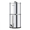 VEVOR Gravity-fed Water Filter System, 2.25G 304 Stainless-Steel Countertop System, Water Filtration System, Reduces Lead and up to 99% of Chlorine, with 2 Carbon Filters, and Water Level  Spigot