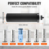 VEVOR Water Filters Replacement, Purification Elements, Activated Carbon Replacement Filters, Easy to Replace Water Filter, Gravity Water Filter System, Compatible with Most Brands, Pack of 2, Black