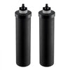 VEVOR Water Filters Replacement, Purification Elements, Activated Carbon Replacement Filters, Easy to Replace Water Filter, Gravity Water Filter System, Compatible with Most Brands, Pack of 2, Black
