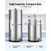 VEVOR Gravity-fed Water Filter System, 3G 304 Stainless-Steel Countertop Water Filtration System, Reduces Lead and up to 99% of Chlorine, with 2 Ceramic Carbon Filters, and Spigot, for Home Camping RV