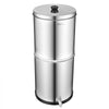 VEVOR Gravity-fed Water Filter System, 3G 304 Stainless-Steel Countertop Water Filtration System, Reduces Lead and up to 99% of Chlorine, with 2 Ceramic Carbon Filters, and Spigot, for Home Camping RV