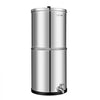 VEVOR Gravity-fed Water Filter System, 3G 304 Stainless-Steel Countertop Water Filtration System, Reduces Lead and up to 99% of Chlorine, with 2 Ceramic Carbon Filters, and Spigot, for Home Camping RV