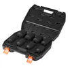 VEVOR Axle Nut Impact Socket Set, 1/2" Drive Deep 12-Point 8-Piece Metric Spindle Nut Socket Set, CR-MO Heat Treated Large Socket Set with Storage Case, Auto Repair, Removing or Installing Axle Nuts