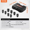 VEVOR Axle Nut Impact Socket Set, 1/2" Drive Deep 6-Point 8-Piece SAE Spindle Nut Socket Set, CR-MO Heat Treated Large Socket Set with Storage Case, for Auto Repair, Removing or Installing Axle Nuts
