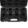 VEVOR Axle Nut Impact Socket Set, 3/4" Drive 6-Point 8-Piece SAE Spindle Nut Socket Set, CR-MO Heat Treated Large Socket Set with Storage Case, for Auto Repair, Removing or Installing Axle Nuts