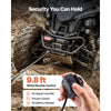 VEVOR 3000 lbs Electric Winch, 12V DC ATV/UTV Winch with Φ3/16 in x 39.4 ft Steel Wire Rope & Wired Remote Control, IP55 Waterproof, Aluminum Housing Fairlead Mount Plate for Towing ATV, Black