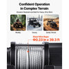 VEVOR 4500 lbs Electric Winch, 12V DC ATV/UTV Winch with Φ0.24 in x 39.4 ft Steel Wire Rope, Wireless & Wired Remote Control, IP54 Waterproof, Roller Fairlead Mount Plate for Towing ATV UTV Off-Road