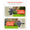 VEVOR Self-Locking Gate Latch, Metal Heavy Duty Automatic Gravity Lever, Door Latch Hardware with Multiple Lock Holes, Matte Powder Coating Finish, Ideal for Fence, Garage, Pool, Garden, Black