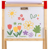 VEVOR Art Easel for Kids, 3-in-1 Wooden Double-Sided Kid's Art Easel with Magnetic Whiteboard, Chalkboard & Paper Roll, Adjustable Standing Drawing Board with Painting Accessories for Boys and Girls