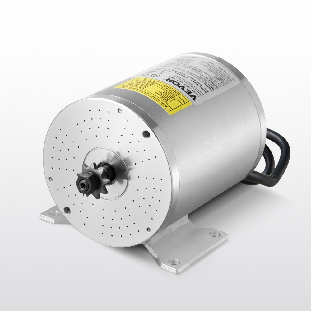 VEVOR 1800W Electric Brushless DC Motor, 48V 4500rpm Go Kart Electric Motor, Electric Dirt Bike Motor Engine for E-Bike Motorcycle Scooter DIY