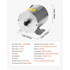 VEVOR 2000W Electric Brushless DC Motor Kit - 48V 4300rpm Motor with Upgraded Speed Controller and Throttle Grip Kit for Go Karts E-Bike Motorcycle Scooter DIY