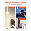 VEVOR Dimmable Floor Lamp, Stepless Adjustable Colors, Modern Standing Lamp with Remote Control, Foot Switch & APP Control, Tall Floor Lamp for Living Room, Bedroom, Office, 9W LED Bulb Included