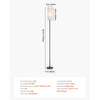 VEVOR Dimmable Floor Lamp, Stepless Adjustable Colors, Modern Standing Lamp with Remote Control, Foot Switch & APP Control, Tall Floor Lamp for Living Room, Bedroom, Office, 9W LED Bulb Included