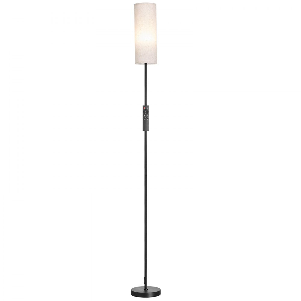 VEVOR Dimmable Floor Lamp, Stepless Adjustable Colors, Modern Standing Lamp with Remote Control, Foot Switch & APP Control, Tall Floor Lamp for Living Room, Bedroom, Office, 9W LED Bulb Included