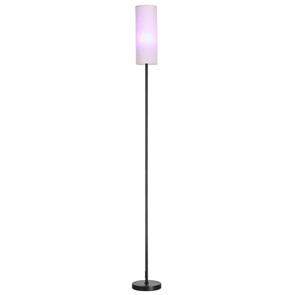 VEVOR Dimmable Floor Lamp, Stepless Adjustable Colors, Modern Standing Lamp with Remote Control, Foot Switch & APP Control, Tall Floor Lamp for Living Room, Bedroom, Office, 9W LED Bulb Included
