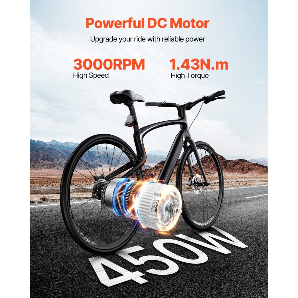 VEVOR 450W Electric Brushed DC Motor Kit - 36V 3000rpm Motor with Upgraded Speed Controller and Thumb Throttle Kit for Go Karts E-Bike Motorcycle Scooter