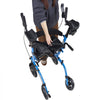 VEVOR Rollator Walker with Seat for Seniors, Foldable Rolling Walker, Lightweight Aluminum Mobility Walking Aid with PU Solid Wheels, Adjustable Handle, Storage Bag, Cup/Cane Holder - Supports 300LBS