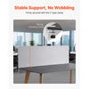 VEVOR Desk Divider Privacy Panel, 60" x 24" Clamp-on Office Desk Partition, PET Cubicle Partition Panel, Workstation Privacy Divider with 2 C-Type Clamps for Office, Sturdy Room, Library