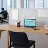 VEVOR Desk Divider Privacy Panel, 60" x 24" Clamp-on Office Desk Partition, PET Cubicle Partition Panel, Workstation Privacy Divider with 2 C-Type Clamps for Office, Sturdy Room, Library