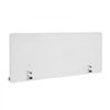 VEVOR Desk Divider Privacy Panel, 60" x 24" Clamp-on Office Desk Partition, PET Cubicle Partition Panel, Workstation Privacy Divider with 2 C-Type Clamps for Office, Sturdy Room, Library