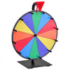 VEVOR 12 in Spinning Prize Wheel, 12 Slots Spinning Wheel with Stand, Tabletop Win Fortune Roulette with a Dry Erase and 2 Markers, 6 Colors, Easy Assembly, for Party Pub Trade Show Carnival Events