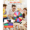 VEVOR 24 in Spinning Prize Wheel, 14 Slots Spinning Wheel with Stand, Tabletop Win Fortune Roulette with a Dry Erase and 2 Markers, 6 Colors, Easy Assembly, for Party Pub Trade Show Carnival Events