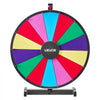 VEVOR 24 in Spinning Prize Wheel, 14 Slots Spinning Wheel with Stand, Tabletop Win Fortune Roulette with a Dry Erase and 2 Markers, 6 Colors, Easy Assembly, for Party Pub Trade Show Carnival Events