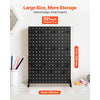 VEVOR Pegboard Display Stand, 17 x 13 Inch Tabletop Pegboard Display Stand with 15 Hooks, Thickened Cold-Rolled Steel Peg Board Panel for Grocery, Retail Store and Jewelry Shop, Black (1 PCS)