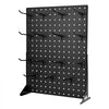 VEVOR Pegboard Display Stand, 17 x 13 Inch Tabletop Pegboard Display Stand with 15 Hooks, Thickened Cold-Rolled Steel Peg Board Panel for Grocery, Retail Store and Jewelry Shop, Black (1 PCS)