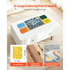 VEVOR 1500 Piece Rotating Puzzle Board with 4 Colorful Felt Drawers and Cover, 34x25 in Portable Wooden Table, Adjustable 2-Tilting-Angle Jigsaw Puzzle Accessories for Adults, Birthday Gift for Mom
