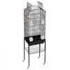VEVOR 64-inch Open Top Large Parrot Bird Cage with Detachable Rolling Stand for Parakeets Finches Canaries Lovebirds Cockatiels Budgies Small Quaker Conures Flight Birdcage with Swing and Perch