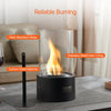 VEVOR Tabletop Fire Pit, 6 inch Metal Tabletop Fireplace Indoor Outdoor Decor, Portable Rubbing Alcohol Burner Smores Maker with Glass, for Patio Balcony with Extinguisher Cover,2.03lbs