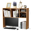 VEVOR Desktop Bookshelf, 1-Tier Wood Desktop Storage Organizer, 37" x 9.4" x 28.7" Office Storage Rack Wood Display Shelf, Desktop Bookshelf Hutch with Anti-Slip Feet Pads, for Office, Home & Dorm
